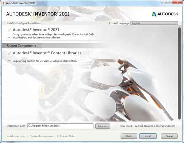 Autodesk Inventor2021中文版【Inventor 2021开心版】中文开心版安装图文教程