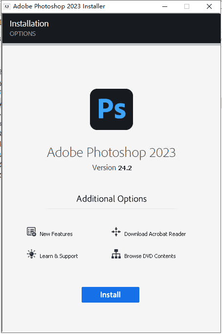 Adobe Photoshop 2023 v24.2.0【集成开心附安装教程】中文开心版安装图文教程