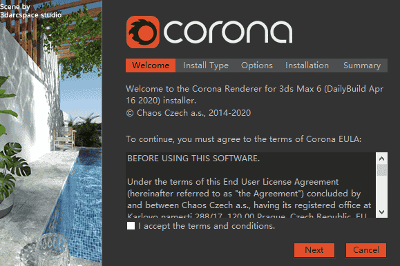 Corona Renderer6.0 for 3dmax2014-2021中英文绿色开心版