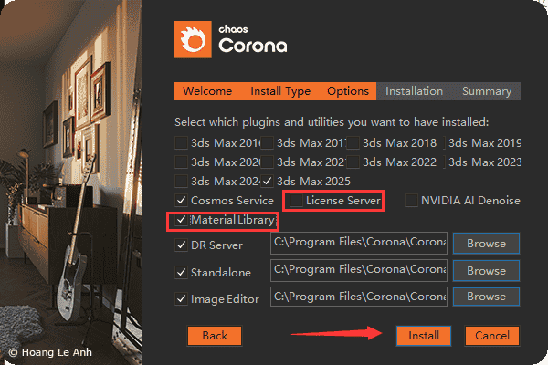 Corona 12.1 for 3dmax2016-2025最新中文开心版安装图文教程