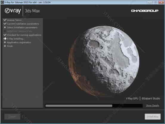 VRay3.5【VR3.5渲染器】vray3.5 for 3dmax2015英文开心版安装图文教程