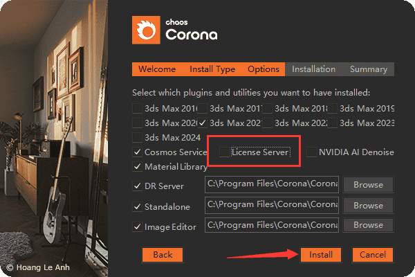 Corona 10 for 3ds Max 2016-2024免费开心版安装图文教程