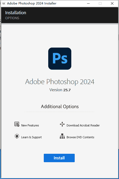 Adobe Photoshop 2024 v25.7.0 正式版_开心版安装图文教程