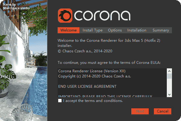 Corona Renderer5.2 for 3dmax2013-2021中文开心版安装图文教程