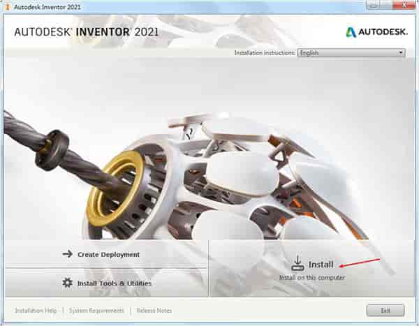 Autodesk Inventor2021中文版【Inventor 2021开心版】中文开心版安装图文教程