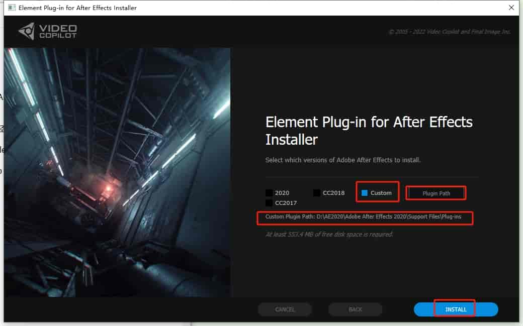 AE插件：Element 3D v2.2.3汉化开心版安装图文教程