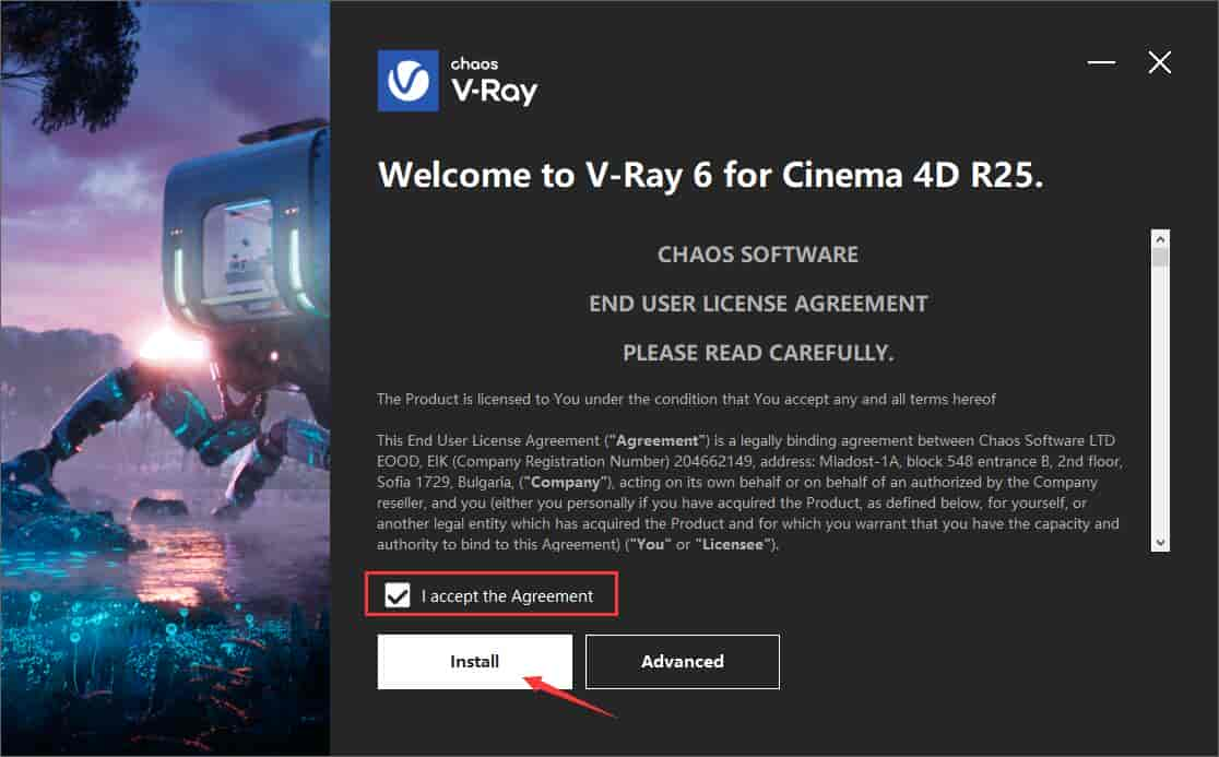 【VRay 6.00.03渲染器下载】 VRay 6.00.03 for C4D R21-2023 免费英文版安装图文教程