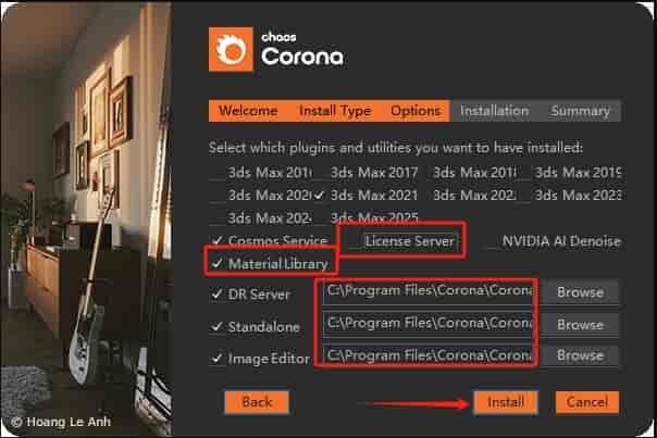 【CR 12 渲染器】Chaos Corona 12 for 3DS MAX 2016-2025 中文开心版安装图文教程