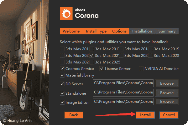 Corona 11.2 for 3ds Max 2016-2024汉化开心版+安装教程安装图文教程