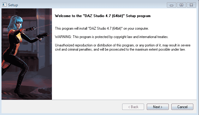 DAZ Studio Pro 4.7开心版【DAZ Studio 4.7】英文开心版安装图文教程