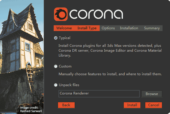 Corona Renderer 6.2 for 3dmax 2014-2022 汉化开心版安装图文教程