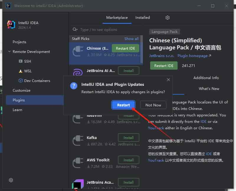 IntelliJ IDEA 2024.1.4（永久激活）最新开心版安装图文教程